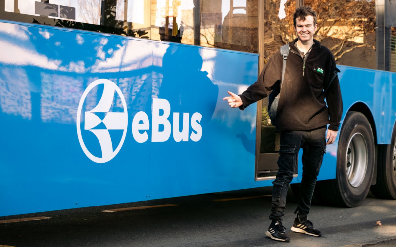 Ryan in front of eBus 12 July 2023 2