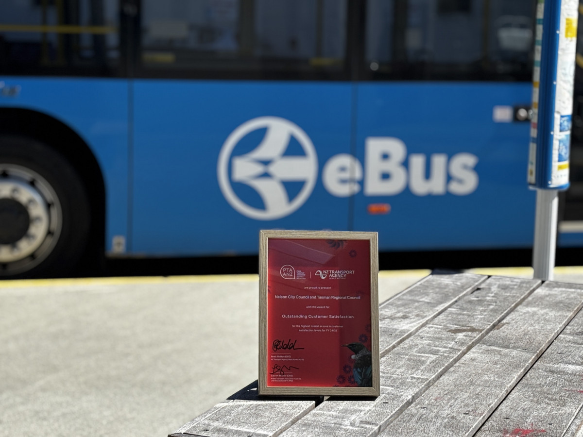Nelson Tasman’s eBus wins national award for Outstanding Customer Satisfaction 